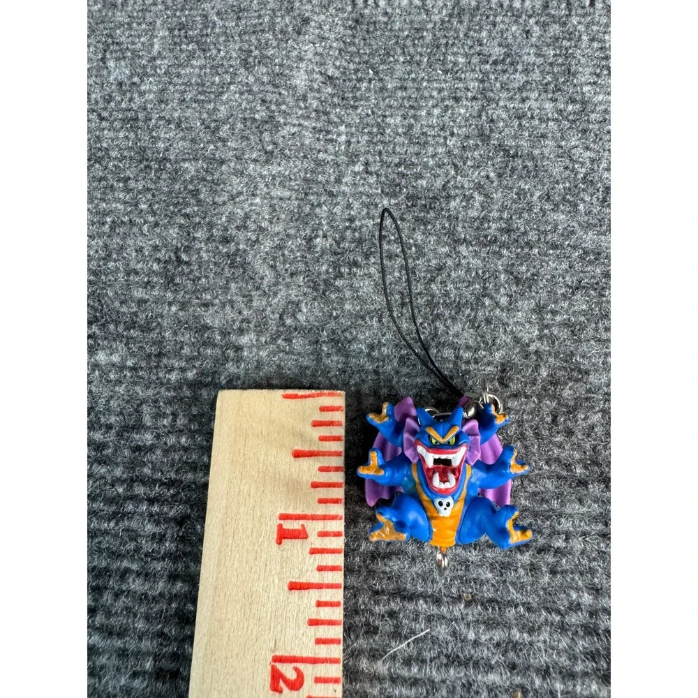 Dragon Quest Malroth Figure Phone Charm Blue Purple God of Destruction Enix
